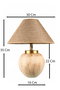Opviq BK011 Lámpara de Mesa de Cerámica Beige